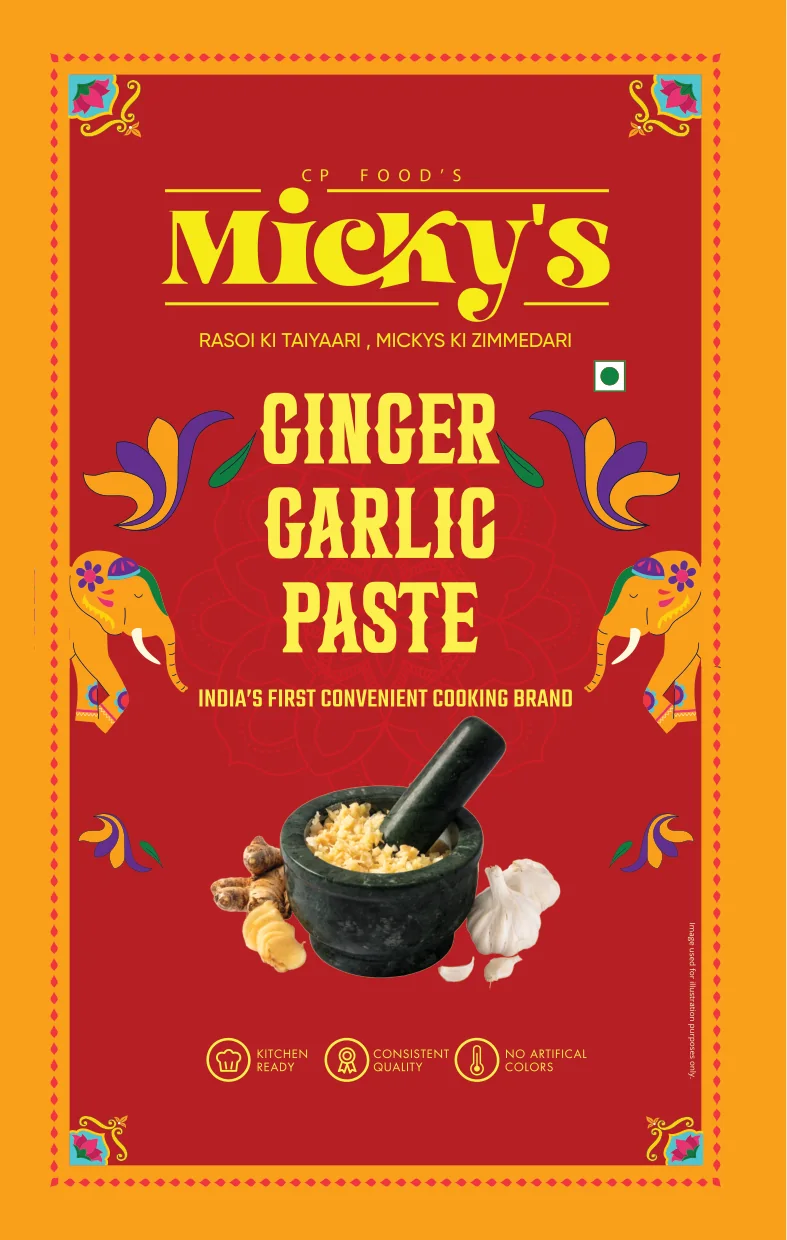 Ginger Garlic Paste spout pouch front