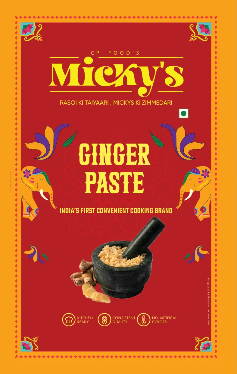 Ginger Paste spout pouch front