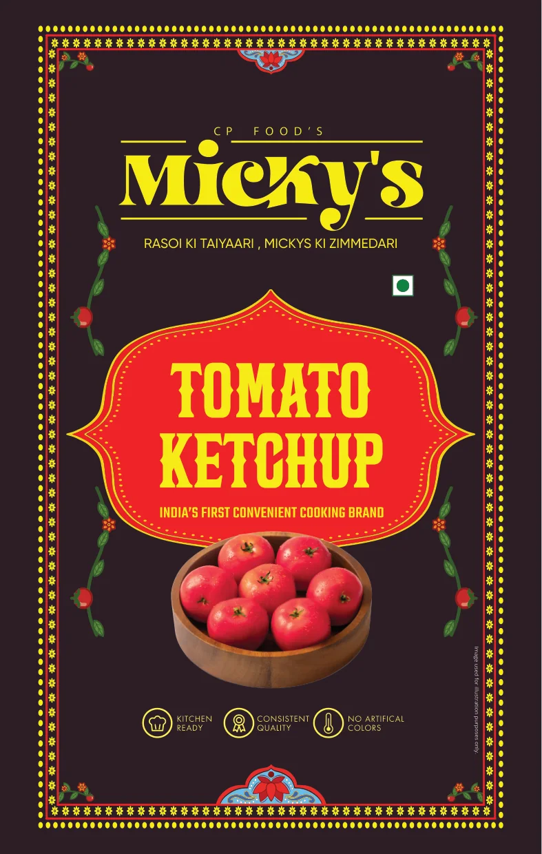 Tomato Ketchup spout pouch front