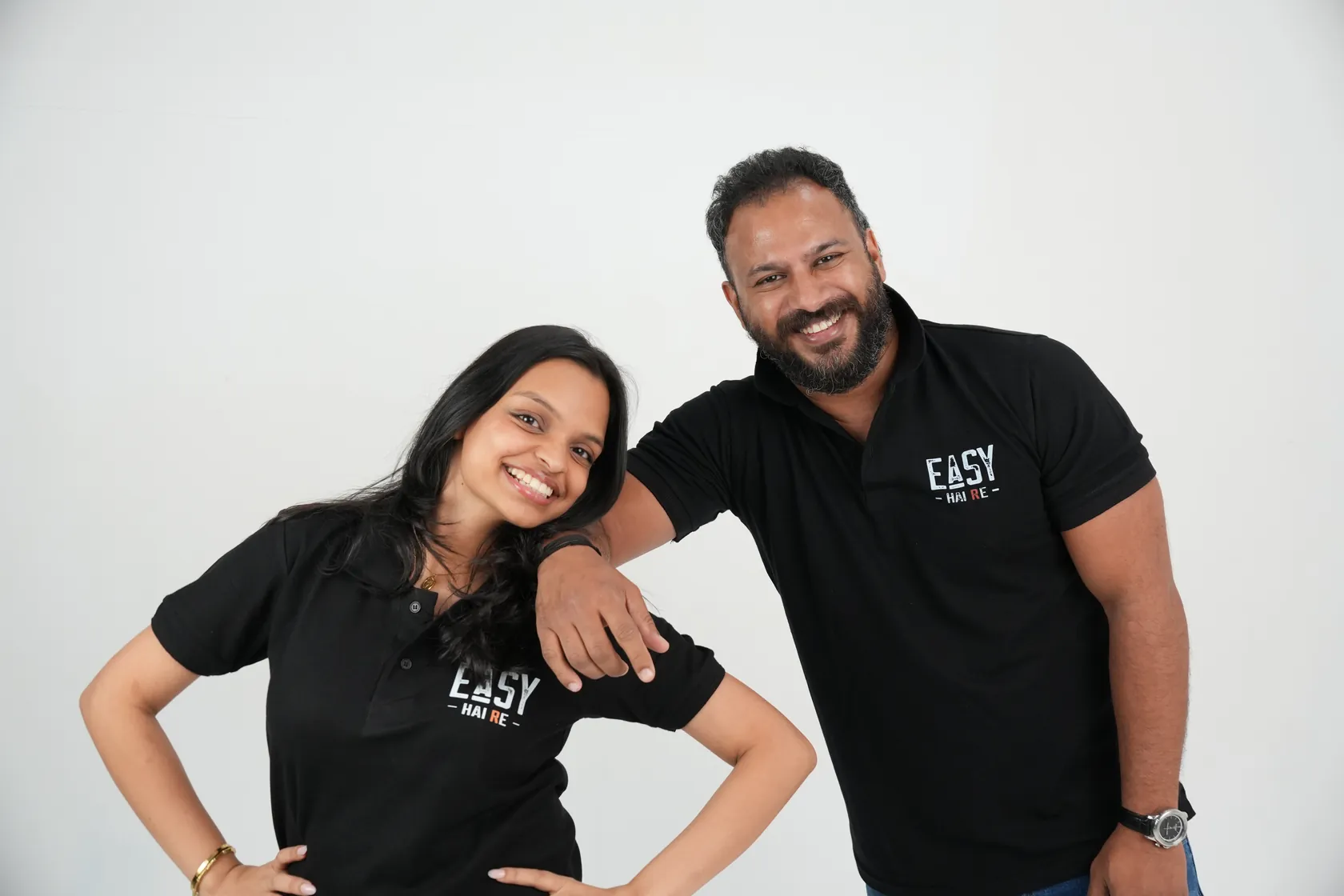 Runal and Namya posing together