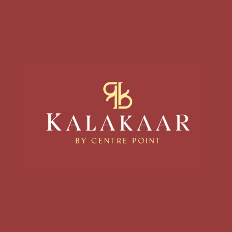 Kalakaar by Centre Point logo in gold and ivory on maroon